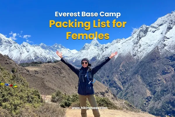Female packing list for EBC Trek
