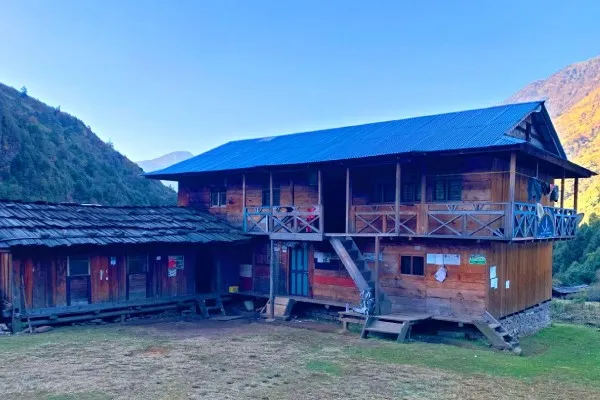 Tea Hosue in Kanchenjunga Trek