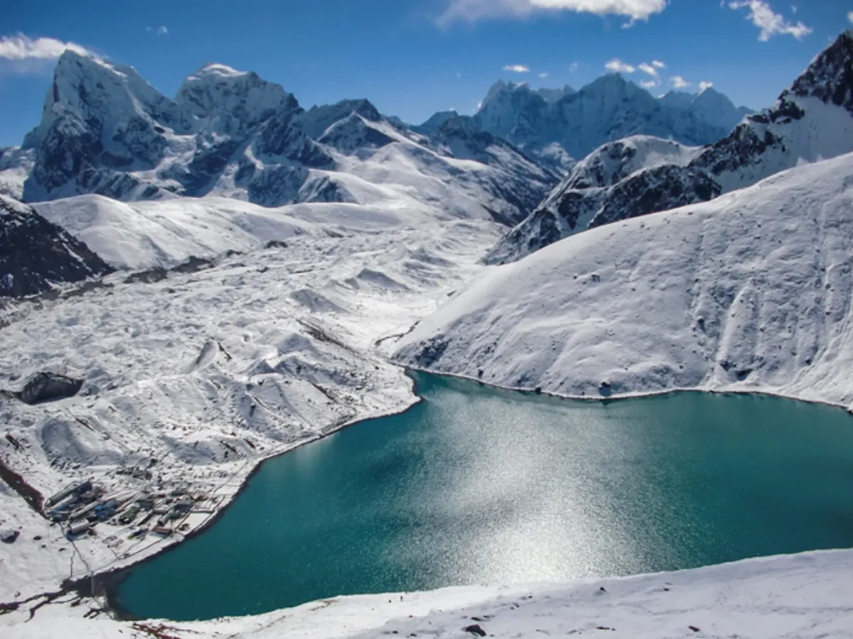 Gokyo Lake Areal view