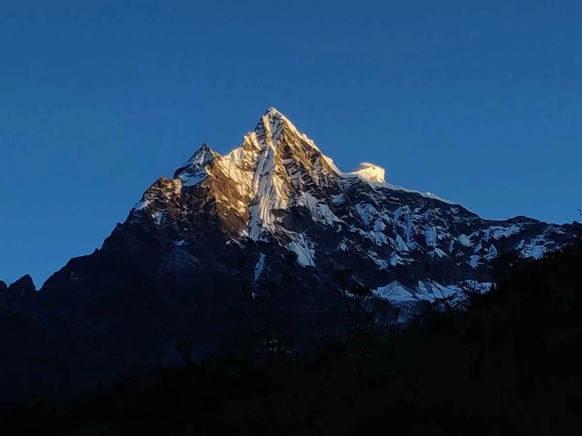 Mountain view from Rolwaling Village