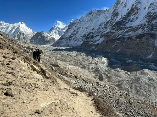 Return from base camp