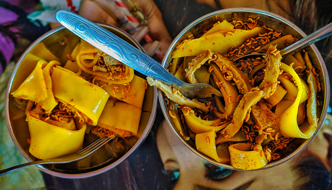 Laphing tibetian dish