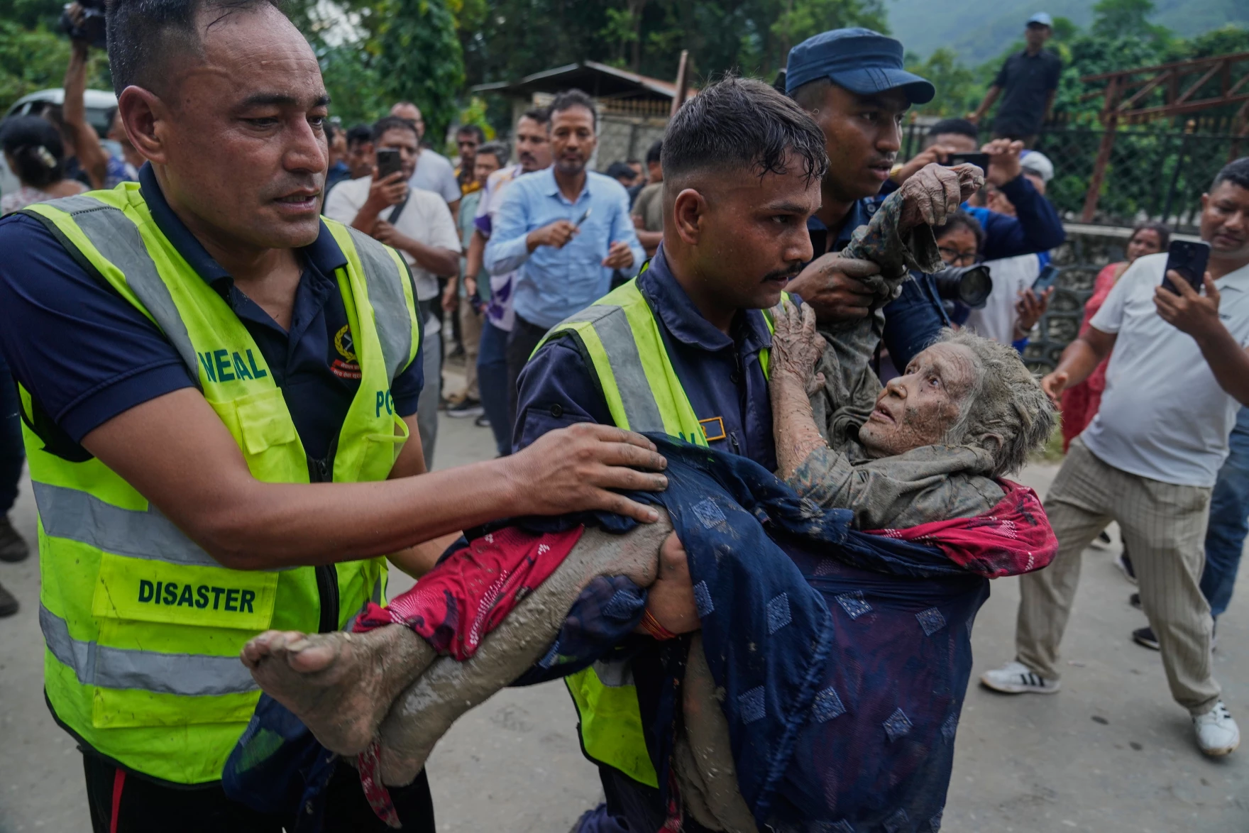 Rescue team in Nepal