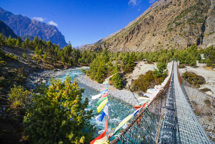 Suspension Bridge at Ngawal Besi, ACT