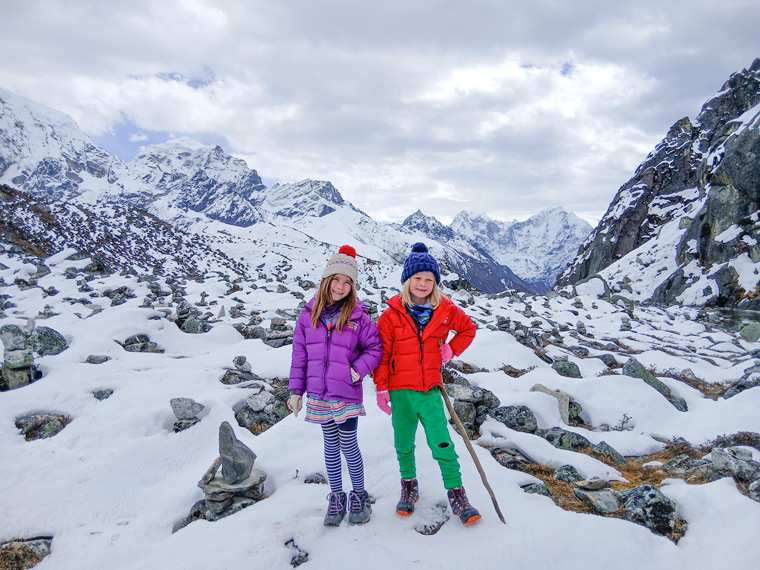 Kids on the way to EBC