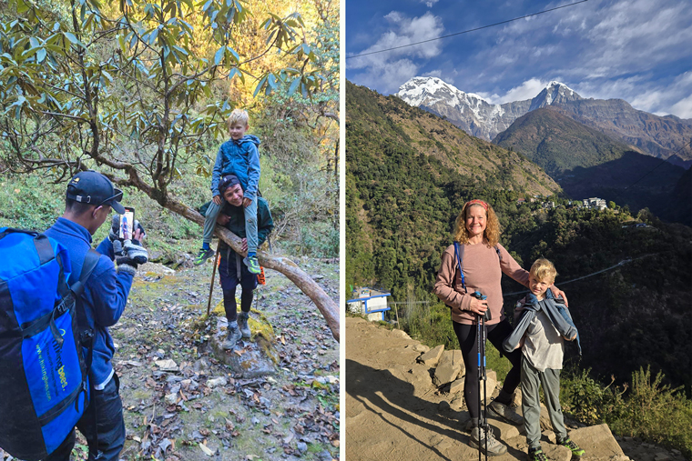 Trekking with family