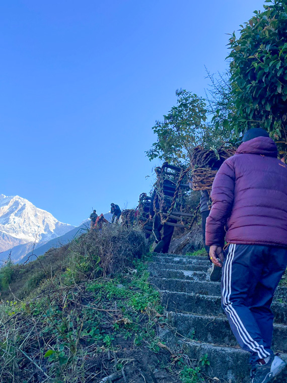 Team heading towards the hunting location 
