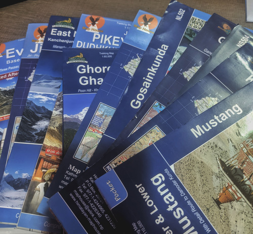 trekking route maps of Nepal
