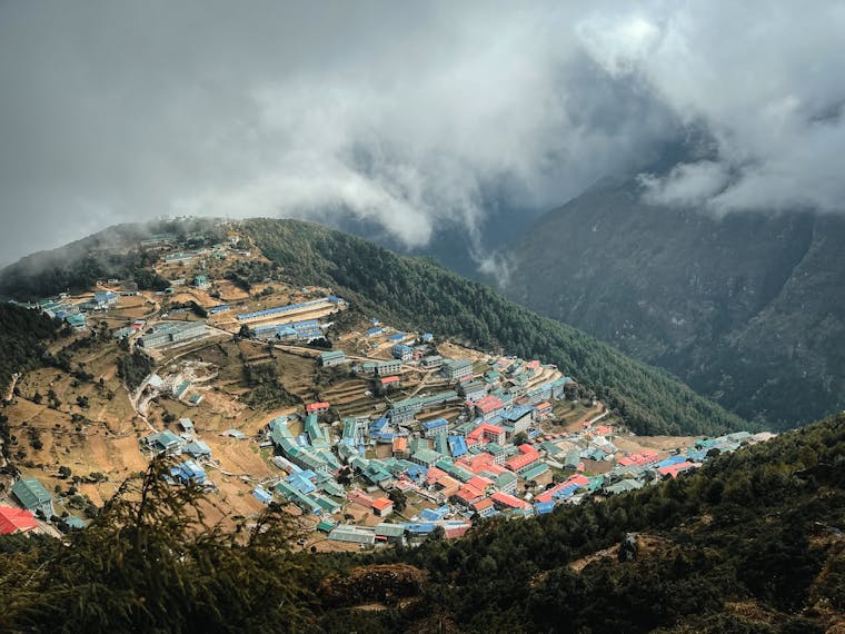 Namche Bazaar from top