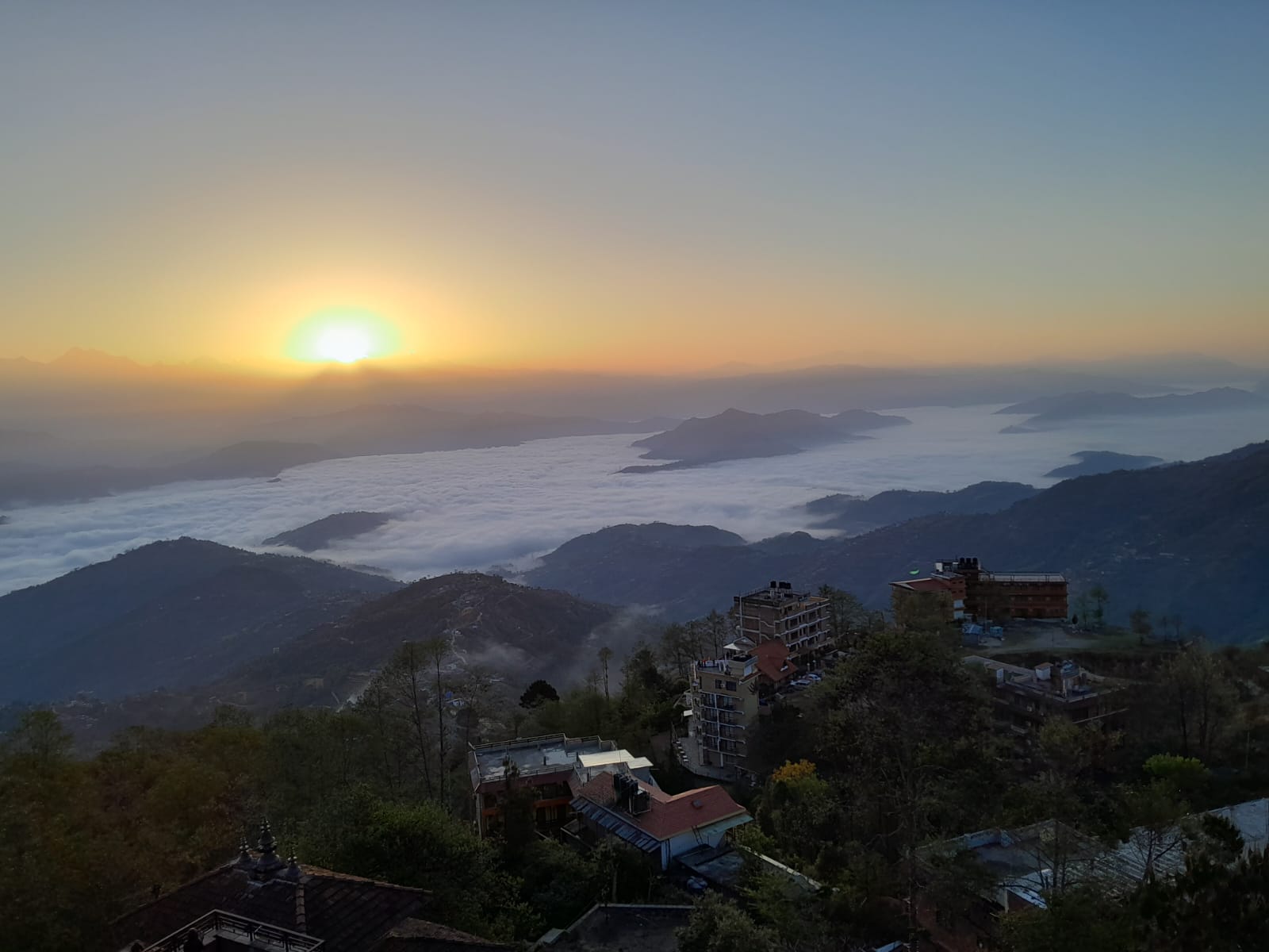 Sunrise view from Nagarkot