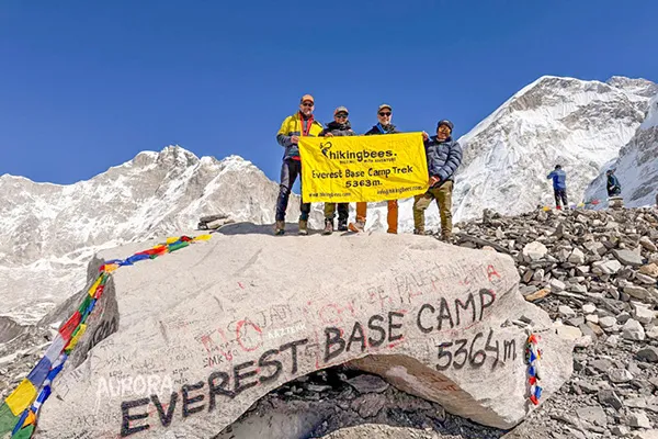 Trekkers on EBC