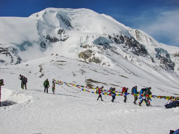 Heading Down To Muktinath From Thorong La