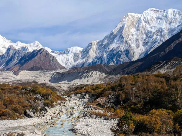 View From Manaslu Basecamp