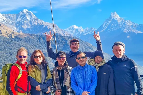 Trekkers on Poon Hill Trek